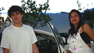 Carol Linda can’t believe the HUGE DONG that’s about to pierce her Latin pussy!