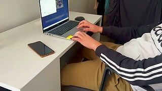 Pretty Busty Blonde Sucks Her Gamer Boyfriend !