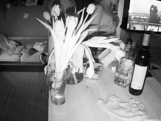 Small tit brunette amateur tugs on a big willie