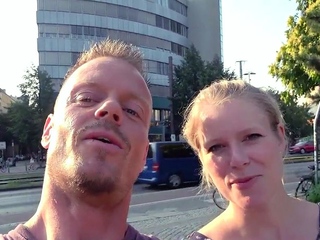 Blonde amateur babe cockbouncing outdoor