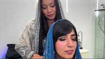 Incredible Threesome With Two Arabs With Big Tits and Tight Pussies – Aaliyah Yasin and Jade Presley