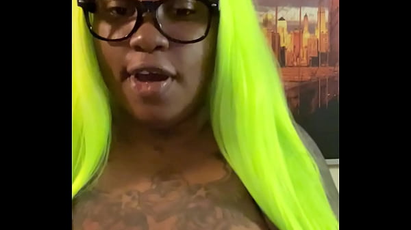 Purple Bun Lime Green Hair And My Bikini Halloween Is Coming!